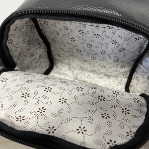 Éjfekete műbőr mini hátizsák - táska & tok - hátizsák - hátizsák - Meska.hu