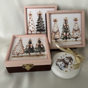 Kis Karácsonyi Dobozkák  - karácsony - karácsonyi ajándékozás - karácsonyi ajándékcsomagolás - Meska.hu