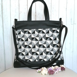 Textilbőr kézi, váll és oldal táska - Meska.hu