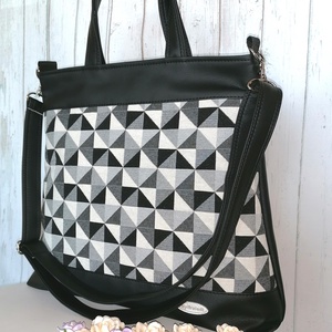 Textilbőr kézi, váll és oldal táska - táska & tok - kézitáska & válltáska - vállon átvethető táska - Meska.hu