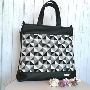 Textilbőr kézi, váll és oldal táska - táska & tok - kézitáska & válltáska - vállon átvethető táska - Meska.hu