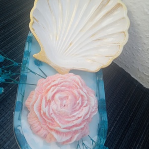 Kagylóba zárt szerettet  - esküvő - dekoráció - gyertya & gyertyatartó - Meska.hu