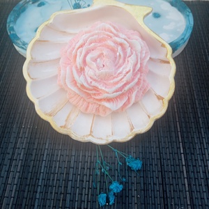 Kagylóba zárt szerettet , Esküvő, Dekoráció, Gyertya & Gyertyatartó, Gipszöntés, Kerámia, MESKA