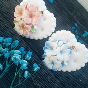 M.N Anyák napi köszönöajándék illatgyertya  virágal Cseresznyevirág  - esküvő - dekoráció - esküvői gyertya - Meska.hu