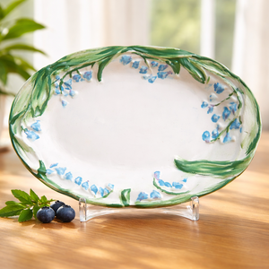 Gyöngyvirág dekorációs tál  - otthon & életmód - virágdekoráció - virágdíszek - asztali virágdísz - Meska.hu