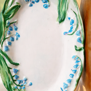 Gyöngyvirág dekorációs tál  - otthon & életmód - virágdekoráció - virágdíszek - asztali virágdísz - Meska.hu