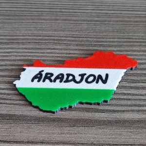 Magyarország hűtőmágnes áradjon felirattal - otthon & életmód - konyhafelszerelés, tálalás - konyhai dekoráció - hűtőmágnes - Meska.hu