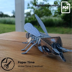 Realisztikus Papír Méhecske � DIY Papercraft Template - művészet - makett, modell - Meska.hu