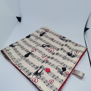 Újraszalvéta Macskazene, Otthon & Lakás, Konyhafelszerelés, tálalás, Konyhai textil, Szalvéta, Varrás, Meska