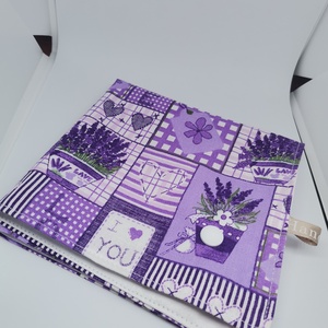 Újraszalvéta Levendula, Otthon & Lakás, Konyhafelszerelés, tálalás, Konyhai textil, Szalvéta, Varrás, Meska