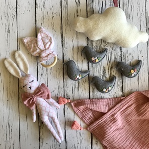Textil nyuszi baba  -  - Meska.hu