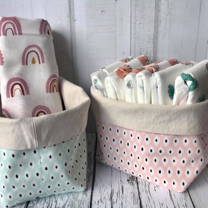 Menta Textil tárolókosár - otthon & életmód - tárolás & rendszerezés - Meska.hu