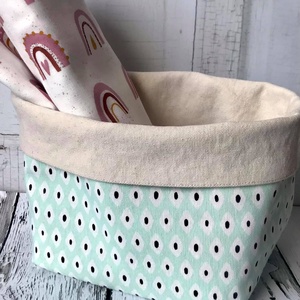 Menta Textil tárolókosár - otthon & életmód - tárolás & rendszerezés - Meska.hu