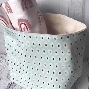Menta Textil tárolókosár - otthon & életmód - tárolás & rendszerezés - Meska.hu