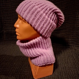 DHG Piuma Classics Twilight 100% extra finom merino gyapjú fonalból kézzel készült sapka-körsál szett  - ruha & divat - sál, sapka, kendő - sapka & sál szett - Meska.hu