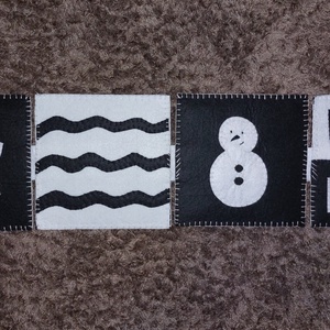 Kontrasztos babakönyv - játék & sport - textilkönyv & babakönyv - Meska.hu