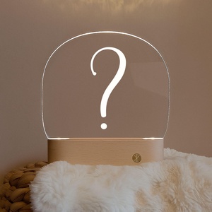 Akril éjjeli fény nyomtatott mintával- egyedi megrendelés - Meska.hu