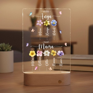 Akril éjjeli fény- Előbb anya most mama - otthon & életmód - dekoráció - asztal és polc dekoráció - asztaldísz - Meska.hu