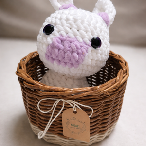 Horgolt boci - játék & sport - plüssállat & játékfigura - boci, tehén - Meska.hu