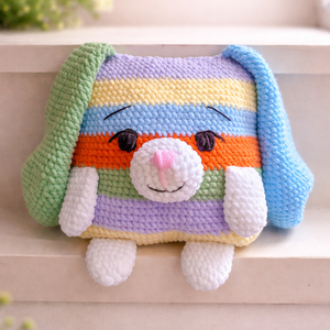 Lógó fülű puha nyuszi  - Meska.hu