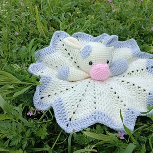 Horgolt bocis szundikendő - baba - mama - baba játékok - szundikendő, alvóka - Meska.hu