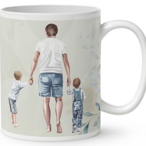 Kérd a neveddel - Apa és és a fiúk mintás bögre - otthon & életmód - konyhafelszerelés, tálalás - tálalás - bögre & csésze - Meska.hu