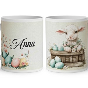 Névvel kérhető - Vintage Húsvéti barika mintás bögre, Otthon & Életmód, Konyhafelszerelés, tálalás, Tálalás, Bögre & Csésze, , MESKA