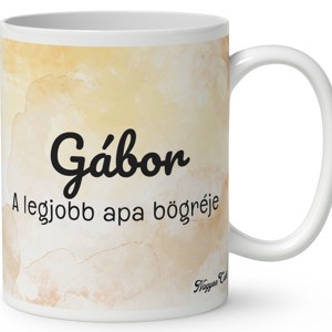 Névvel kérhető - Cuki lajhár Nyakkendős Apa és két gyerek mintás bögre - otthon & életmód - konyhafelszerelés, tálalás - tálalás - bögre & csésze - Meska.hu