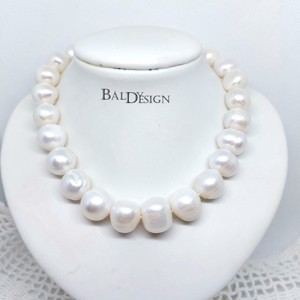 Óriás szemű gyöngysor, Ékszer, Nyaklánc, Gyöngyös nyaklánc, Ékszerkészítés, Gyöngyfűzés, gyöngyhímzés, MESKA