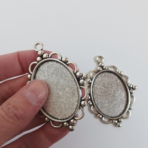 Cabochon medál alap - kellékek & szerszámok - gyöngyfűzés kellékek - cabochon - Meska.hu