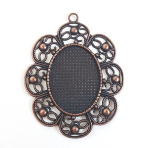 Cabochon medál alap, Kellékek & szerszámok, Gyöngyfűzés kellékek, Cabochon, Fémmegmunkálás, MESKA