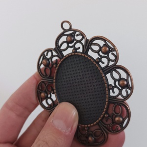 Cabochon medál alap - kellékek & szerszámok - gyöngyfűzés kellékek - cabochon - Meska.hu