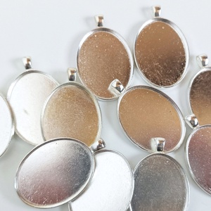 Cabochon medál alap, Kellékek & szerszámok, Gyöngyfűzés kellékek, Cabochon, Fémmegmunkálás, MESKA