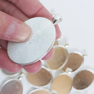 Cabochon medál alap - kellékek & szerszámok - gyöngyfűzés kellékek - cabochon - Meska.hu
