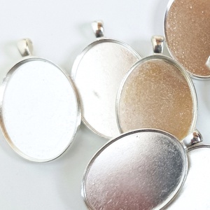 Cabochon medál alap - kellékek & szerszámok - gyöngyfűzés kellékek - cabochon - Meska.hu