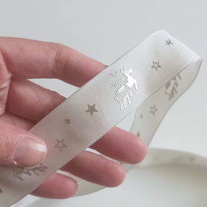 2.5 cm széles szarvasos szalag  - kellékek & szerszámok - rövidáru - szalag, pánt - textilszalag - Meska.hu