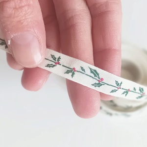 1 cm széles magyal mintás szalag  - kellékek & szerszámok - rövidáru - szalag, pánt - textilszalag - Meska.hu