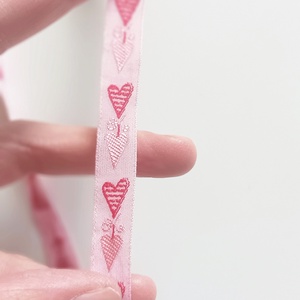 1 cm széles szivecskés szalag  - kellékek & szerszámok - rövidáru - szalag, pánt - Meska.hu