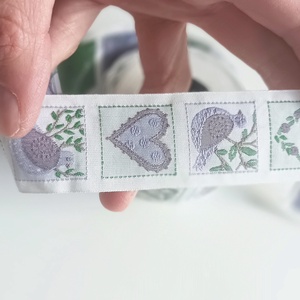 3 cm széles szives szalag  - kellékek & szerszámok - rövidáru - szalag, pánt - textilszalag - Meska.hu