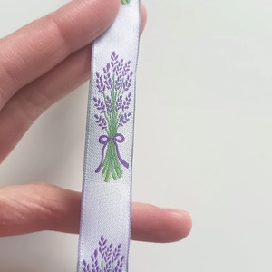 1.5 cm széles levendulás szalag  - kellékek & szerszámok - rövidáru - szalag, pánt - Meska.hu