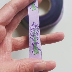 1.5 cm széles levendulás szalag  - kellékek & szerszámok - rövidáru - szalag, pánt - textilszalag - Meska.hu