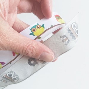 2.4 cm széles baglyos szalagok: 2 féle - kellékek & szerszámok - rövidáru - szalag, pánt - szatén szalag - Meska.hu