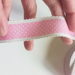 2.8 cm széles pöttyös szalag  - kellékek & szerszámok - rövidáru - szalag, pánt - textilszalag - Meska.hu