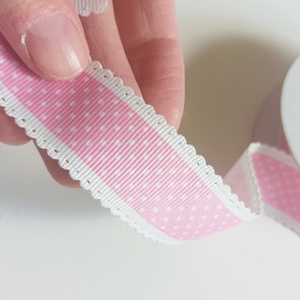 2.8 cm széles pöttyös szalag  - kellékek & szerszámok - rövidáru - szalag, pánt - textilszalag - Meska.hu