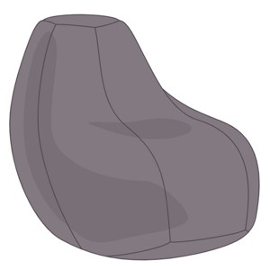 Szürke Tini Babzsákfotel Huzat, Otthon & Életmód, Bútor, Babzsák huzat, Babzsák, , MESKA