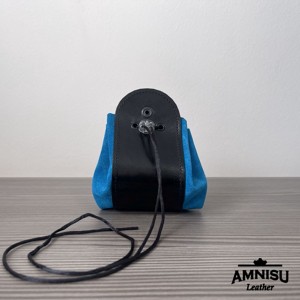 2in1 szütyő és kockatálca - natúr - sötétkék - játék & sport - táblajáték és kártyajáték - társasjátékok - dobókocka - Meska.hu