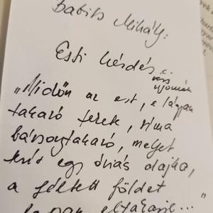 Könyvjelző - Babits: Esti kérdés  - könyv & zene - könyvjelző - Meska.hu