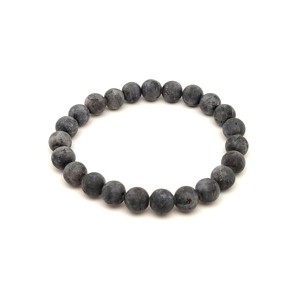 Larvikit matt ásvány karkötő golyós 8mm, Ékszer, Karkötő, Ásványkarkötő, , MESKA