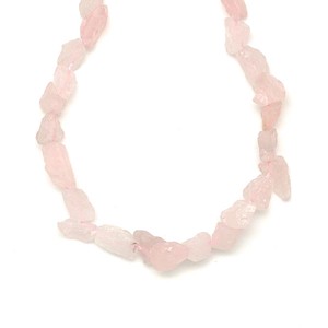 Rózsakvarc nyers darabok 6-9mm  ékszerkészítő alapanyag (füzér), Kellékek & szerszámok, Ásvány alapanyag, Ásványfüzér, , MESKA