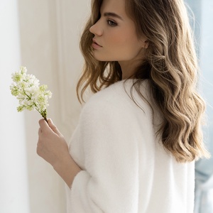 Esküvői kabát Valeria  - esküvő - kiegészítők - bolero és válltakaró - Meska.hu